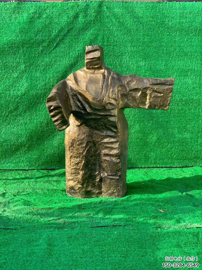 太極人物雕塑廠家，抽象功夫小品，玻璃鋼仿銅材質