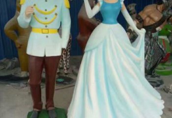 王子雕塑廠家，愛情人物主題，彩繪人物擺件