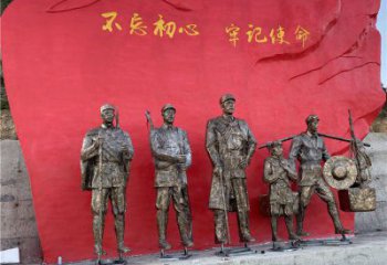 黨建雕塑廠家，革命人物雕塑小品，革命黨建人物雕塑擺件