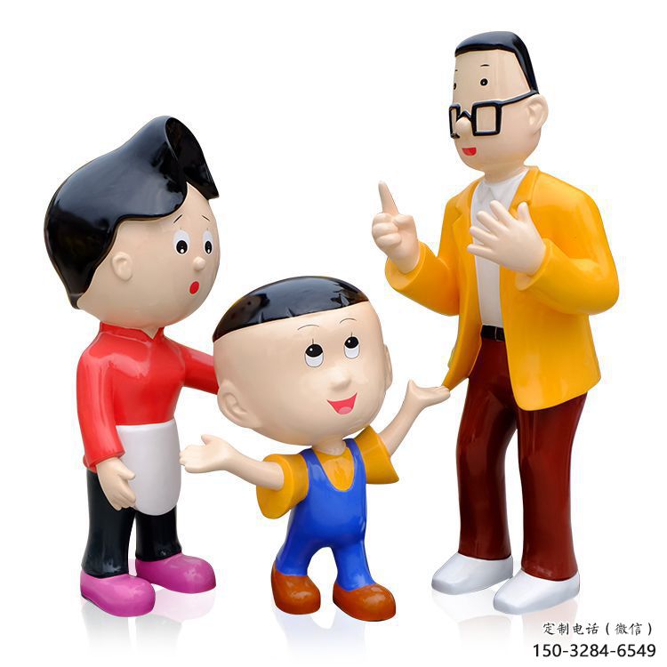 大頭兒子雕塑廠家，卡通熊出沒雕塑，影視劇動漫主題