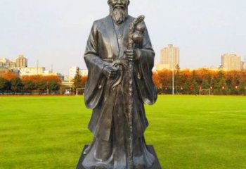 李時珍雕塑廠家，名醫(yī)人物小品，仿銅李時珍雕塑制作