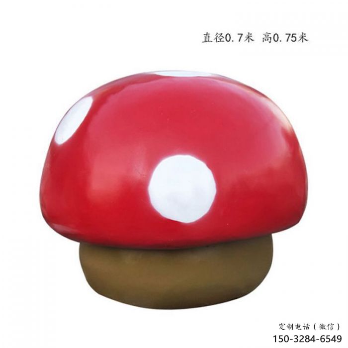蘑菇雕塑廠家，創(chuàng)意蔬菜擺件，玻璃鋼蘑菇雕塑小品