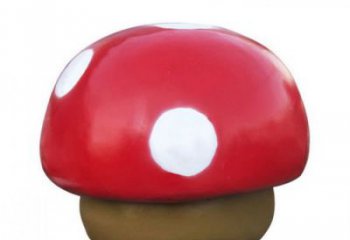 蘑菇雕塑廠家，創意蔬菜擺件，玻璃鋼蘑菇雕塑小品