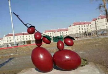 紅棗雕塑廠家，仿真瓜果擺件，廣場園林小品雕塑