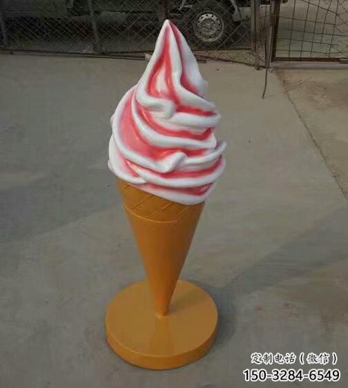 冰淇淋雕塑廠家，景觀擺件仿真，玻璃鋼仿真冰淇淋雕塑