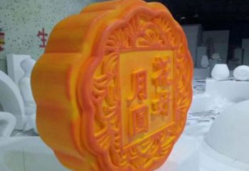 月餅雕塑廠家，仿真景觀擺件，玻璃鋼仿真月餅雕塑小品