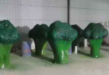 菜花雕塑廠家，彩繪園林小品雕塑，仿真玻璃鋼菜花雕塑廠