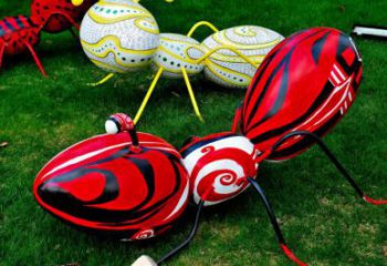 螞蟻雕塑廠家，園林彩繪動(dòng)物小品，玻璃鋼螞蟻雕塑廠