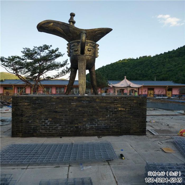 酒尊雕塑廠家，城市廣場景觀雕塑，大型酒樽雕塑廠