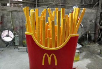 抽象薯條雕塑 店門口薯條雕塑