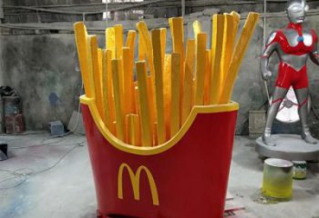 創意薯條雕塑 公園薯條雕塑 動漫主題擺件