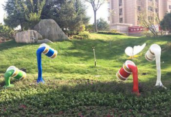 仿真油漆桶雕塑 店門口園林雕塑 卡通小品