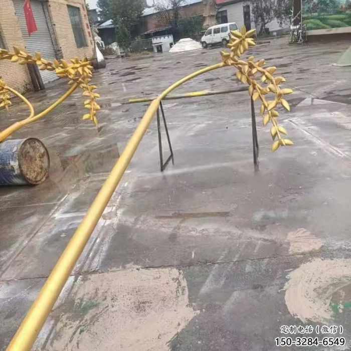 仿古水稻雕塑廠家 庭院彩繪雕塑 田間小品