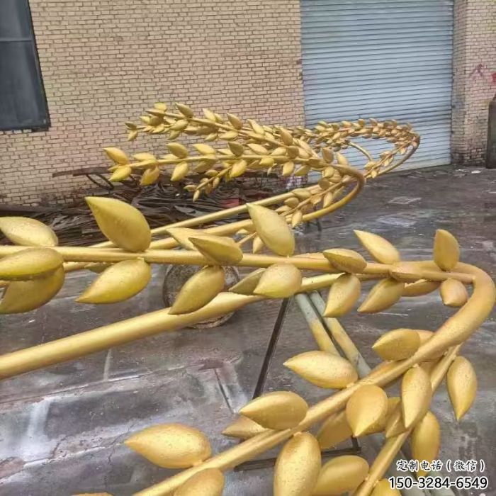 田間水稻雕塑廠家 彩繪仿真雕塑 園林擺件