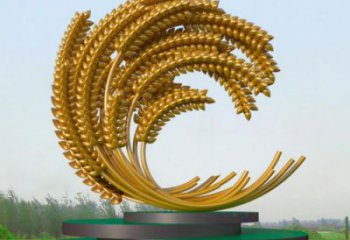 城市麥穗雕塑廠家 風景區彩繪雕塑 抽象擺件