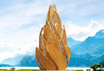 城市青稞雕塑廠家 風景區彩繪雕塑 抽象擺件