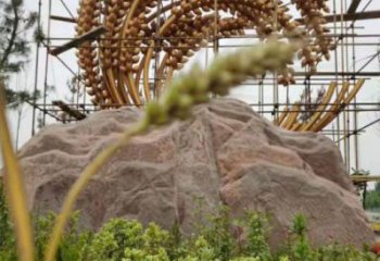 廣場(chǎng)青稞雕塑廠家 公園仿真雕塑 抽象擺件