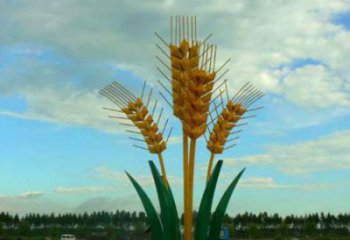 田間青稞雕塑廠家 彩繪仿真雕塑 園林?jǐn)[件