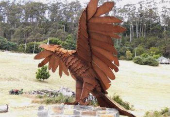 古銅色飛鳥雕塑廠家 大型城市雕塑 動物擺件