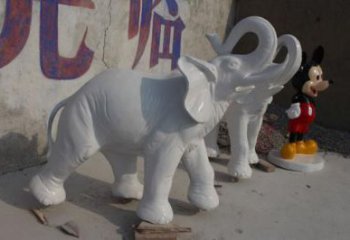 古銅色大象雕塑廠家 大型城市雕塑 商業街擺件