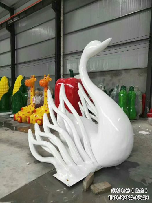 園林天鵝雕塑 風景區仿真雕塑 廣場小品