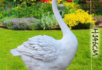 售樓處天鵝雕塑 公園仿真雕塑 動物擺件