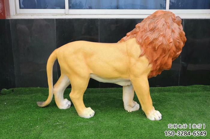 仿真獅子雕塑 酒店公園雕塑 風(fēng)景區(qū)擺件