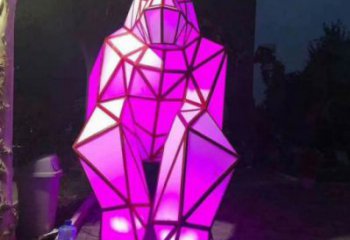 發光北極熊雕塑 店門口園林雕塑 動物小品