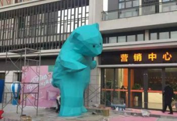 仿真北極熊雕塑 酒店公園雕塑 風景區擺件