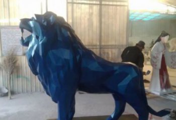 城市獅子雕塑 風(fēng)景區(qū)彩繪雕塑 抽象擺件