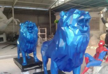 創(chuàng)意獅子雕塑 步行街店門口雕塑 影視劇小品
