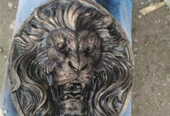 創(chuàng)意獅子頭雕塑 步行街店門口雕塑 動(dòng)物小品