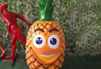 廣場菠蘿雕塑 公園仿真雕塑 抽象擺件