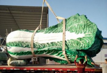 園林白菜雕塑 田間彩繪雕塑 仿真擺件