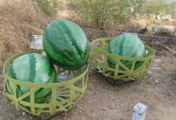 店門口西瓜雕塑 創意景觀雕塑 仿真擺件