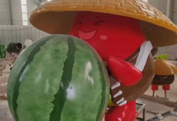 風景區西瓜雕塑 售樓處廣場雕塑 卡通擺件