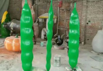 商場豆角雕塑 仿真雕塑 店門口小品