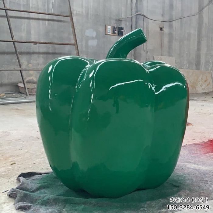 創意青椒雕塑 步行街店門口雕塑 蔬菜小品