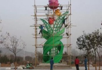 庭院果樹雕塑 城市彩繪雕塑 水果小品