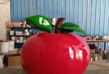 城市蘋果雕塑 風景區彩繪雕塑 抽象擺件
