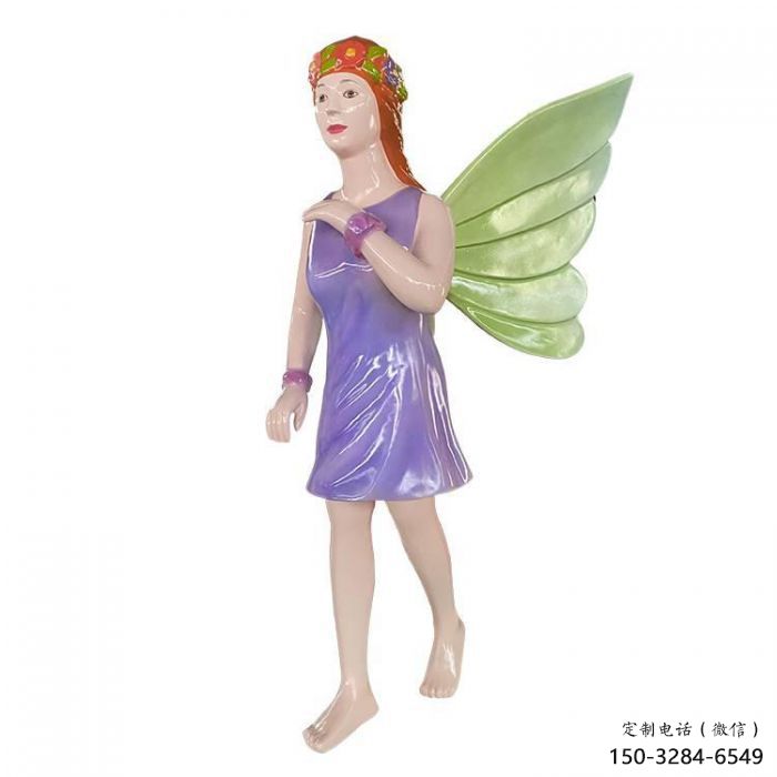商場蝴蝶仙子雕塑 動漫雕塑 店門口小品