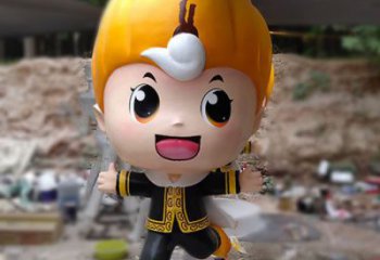 門口娃娃雕塑 售樓處動漫雕塑 彩繪小品