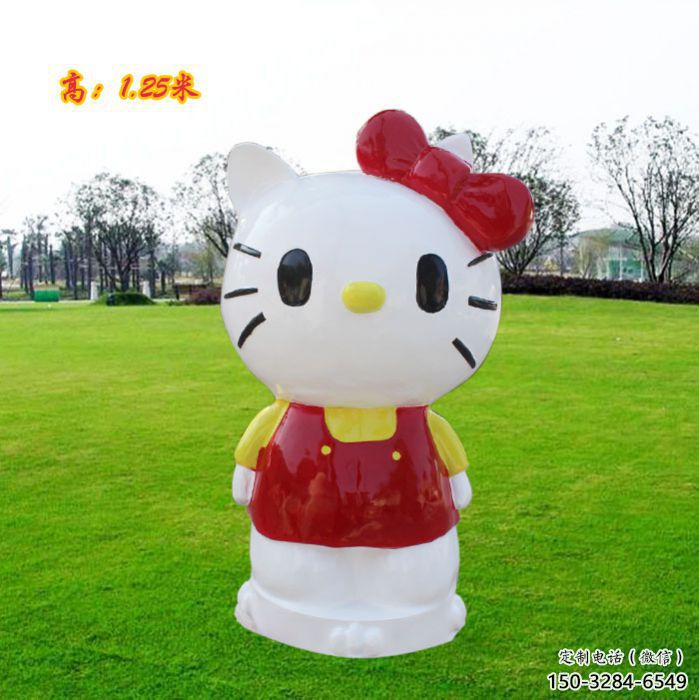 城市機(jī)器貓雕塑 風(fēng)景區(qū)彩繪雕塑 抽象擺件