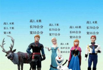 卡通冰雪奇緣雕塑 酒店公園雕塑 風(fēng)景區(qū)擺件