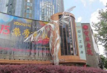 田間飛人雕塑 彩繪卡通雕塑 園林擺件