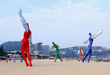 園林飛人雕塑 城市廣場雕塑 步行街擺件