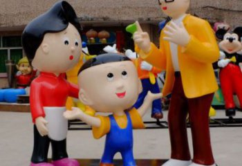 售樓處大頭兒子雕塑 商業街雕塑 卡通擺件