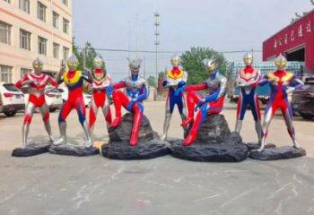 園林奧特曼雕塑 城市廣場雕塑 步行街擺件