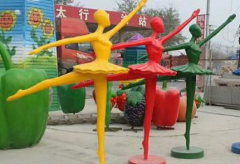 制作女孩雕塑 田間彩繪雕塑 童趣擺件