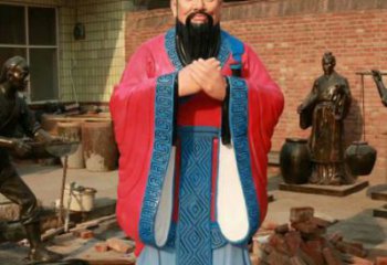 創(chuàng)意孔子雕塑 步行街店門(mén)口雕塑 學(xué)校小品